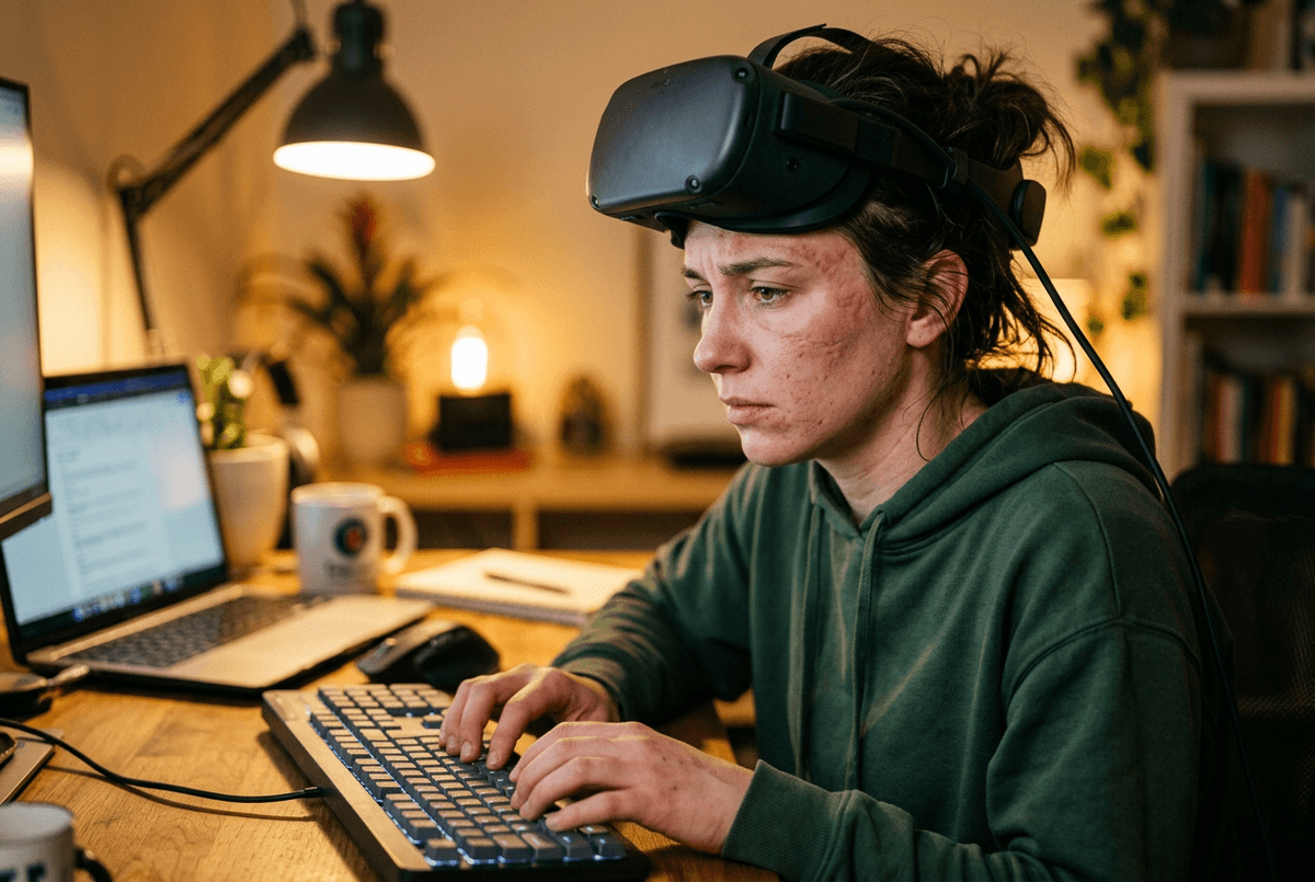 One-hour comfort test becomes a three-hour reality (face pressure, heat, balance)